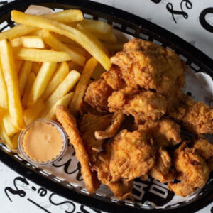Tenders de pollo + Papas Fritas